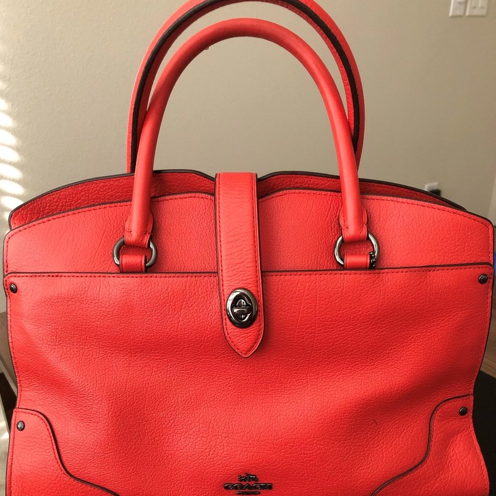 Coach - Orange Handbag - Retro Style